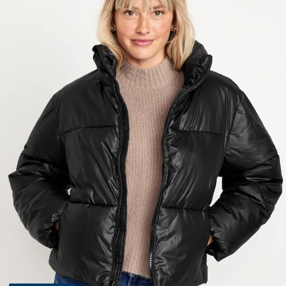 NWT OLD NAVY Quilted Puffer Jacket COLOR BLACK JACK SIZEXXL - Picture 1 of 5